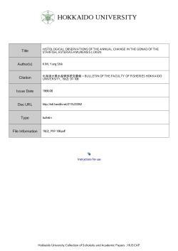 HISTOLOGICAL OBSERVATIONS OF THE ANNUAL CHANGE IN