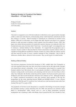 Raising Anxiety to Construct the Nation: Heartland &ndash; A Case
