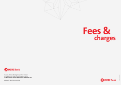 Fees and charges guide for Personal Banking Products