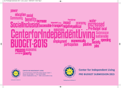 CIL Pre-Budget Submission 2015 PDF