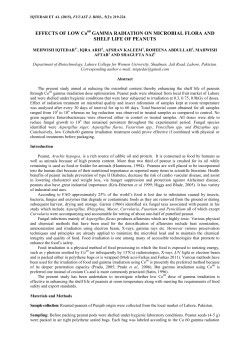 7) EFFECTS OF LOW Co 60 GAMMA RADIATION ON