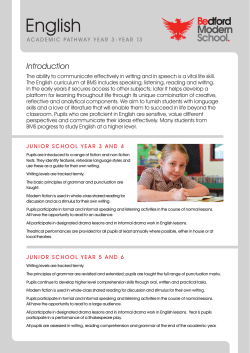 English - Bedford Modern School