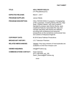 HOLLYWOOD IDOLS II - American Public Television