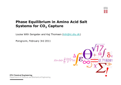 Phase equilibrium in Amino Acid salt systems for CO2