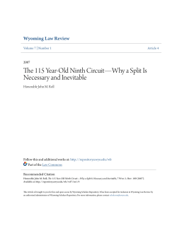 the 115 year-old ninth circuit&mdash; why a split is necessary and inevitable