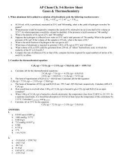 Ch. 5-6 Review Problems w/answers