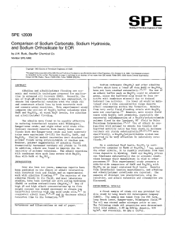 SPE 12039 Comparison of Sodium Carbonate, Sodium Hydroxide
