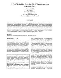 A Fast Method for Applying Rigid Transformations to Volume Data