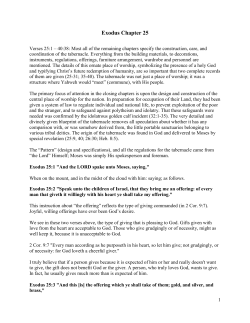 Exodus Chapter 25 - Discover Revelation