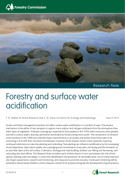 Forestry and surface water acidification