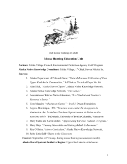 Moose Hunting Education Unit