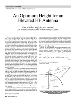 An Optimum Height for an Elevated HF Antenna