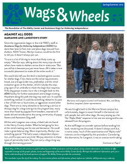 against all odds - The Ability Center of Greater Toledo