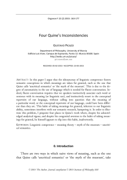Four Quine`s Inconsistencies