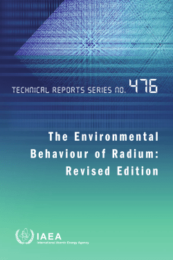 The Environmental Behaviour of Radium