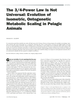 The 3/4-Power Law Is Not Universal: Evolution of Isometric