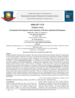 Formulation Development and Evaluation of Herbal
