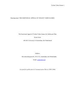 The emotional appeal of violent computer-games