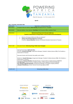 PA-Tanzania2015-Agenda