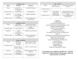 Concessions are available from 9:00 AM