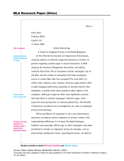 MLA Research Paper (Orlov)