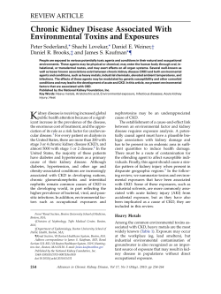 Chronic Kidney Disease Associated With Environmental Toxins and