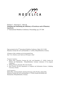 Modeling and Simulating the Efficiency of Gearboxes