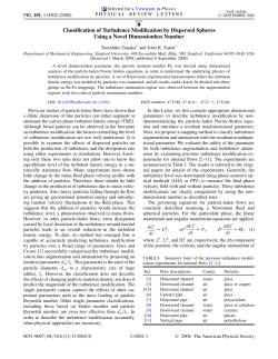 Classification of Turbulence Modification by Dispersed Spheres