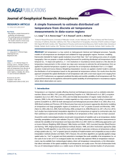 A simple framework to estimate distributed soil temperature from