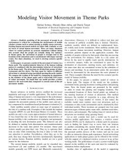 Modeling Visitor Movement in Theme Parks