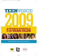 Teen Voice 2009: The Untapped Strengths of 15
