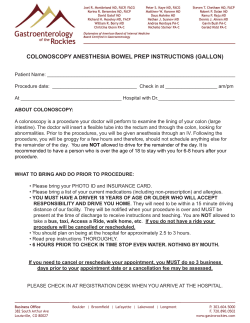 colonoscopy anesthesia bowel prep instructions (gallon)