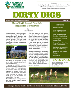 dirty digs - Alabama Master Gardeners