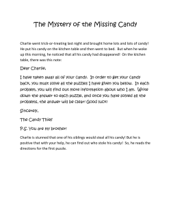 The Mystery of the Missing Candy
