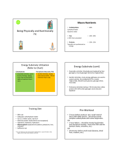 Being Physically Fit and Nutritionally Fit [Read-Only]
