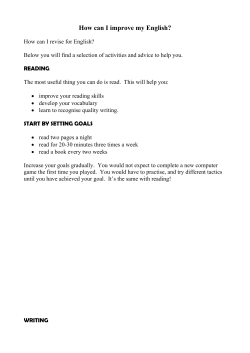 How can I improve my English?