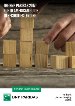 the guide - BNP Paribas Securities Services