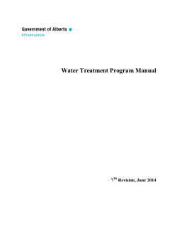 Water Treatment Program Manual
