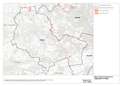 Scale @ A3 1cm = 0.8km Map 19 Areas of Search for Aggregates in