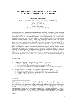 the dogmatic function of law as a legal regulation