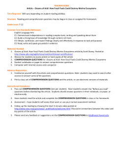 comprehension questions - STEM Pre