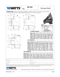 RD-940 - Watts Water Technologies