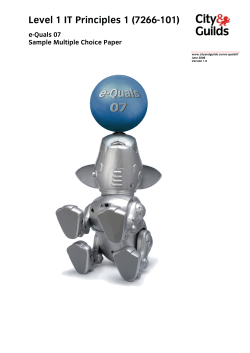 Level 1 IT Principles 1 (7266-101)