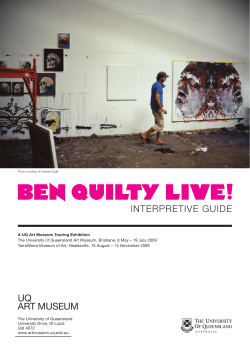 about this interpretive guide - UQ Art Museum