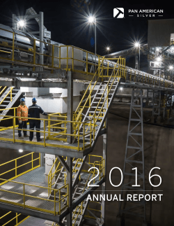 annual report - Pan American Silver