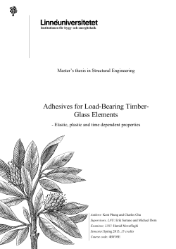 Adhesives for Load-Bearing Timber