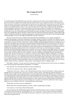 The Crying of Lot 49