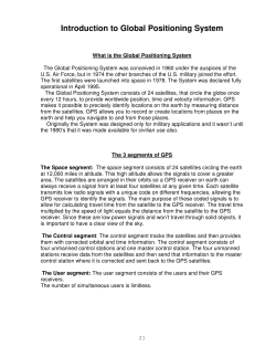 Introduction to Global Positioning System