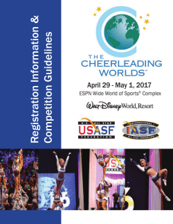 USASF 2017 Cheerleading Worlds Information