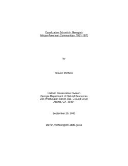 Equalization Schools - Historic Preservation Division